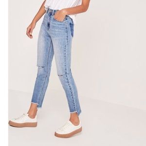 Misguided Riot high rise mom jeans NWT